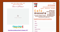 Desktop Screenshot of cafemasala.com
