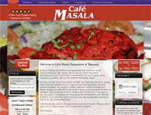 Tablet Screenshot of cafemasala.co.uk